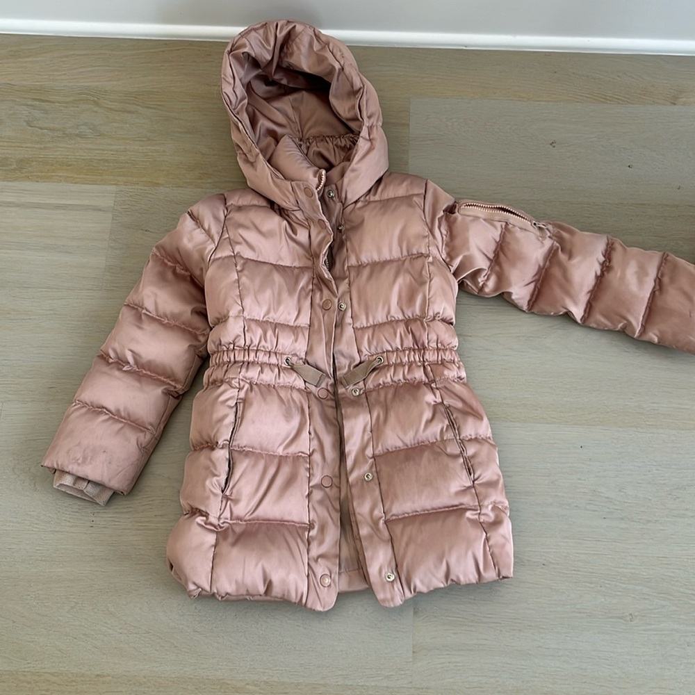 Pink Gap kids Puffer jacket size medium